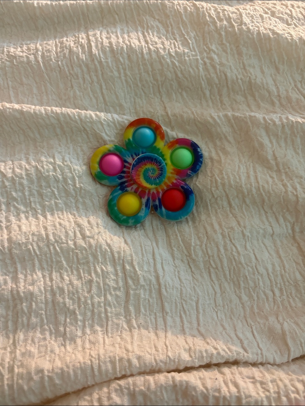 Kids Tie-Dye Flower Pop-It Fidget Toy in Multicolor